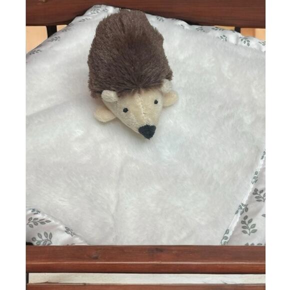 Parents Choice Lovey Hedgehog Plush Security Blanket Stuffed Animal Satin 12" - Picture 2 of 12